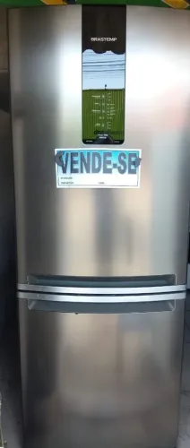 Geladeira Brastemp de inox semi nova