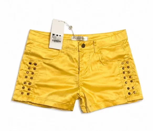 Short Carmen Steffens Amarelo Tam 40