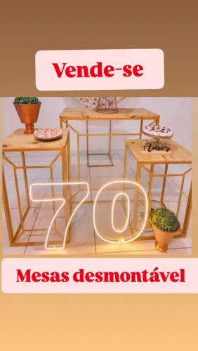 Kit de mesas de ferro