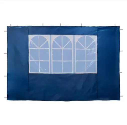 Lateral cortina para tenda parede Oxford Gazebo 3x3 Nautika nas cores azul ou vermelha.