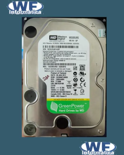 HD 2TERA/GREEN POWER WESTERN DIGITAL 