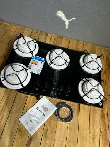 Fogão cooktop 5 bocas, NOVO