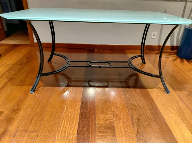 Tampo de vidro 10mm bisotado, para mesa