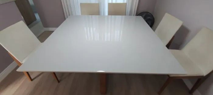 Tampo de mesa + base giratória