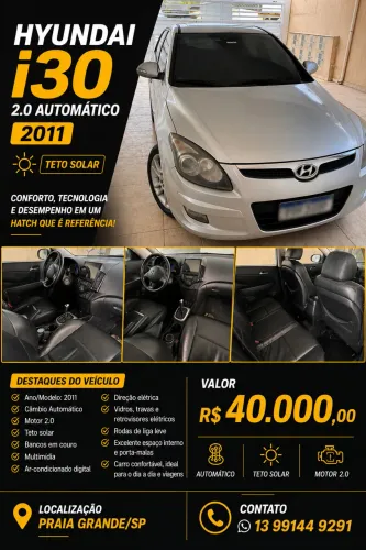 Hyundai I30 2.0 16V 145cv 5P Aut. 2011