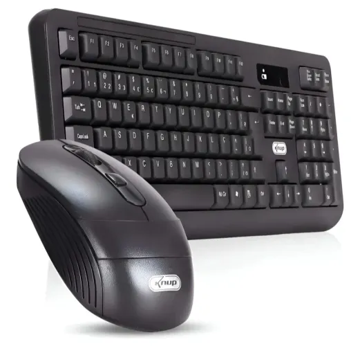 Teclado E Mouse Wireless Knup KP-2064 Cor do mouse Preto Cor do teclado PretoA2229/ A223