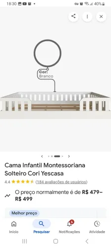 Cama infantil Montessoriana Yescasa