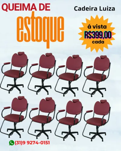 Cadeira para salão , maquiagem ,sobrancelha em contagem MG, não reclinável  