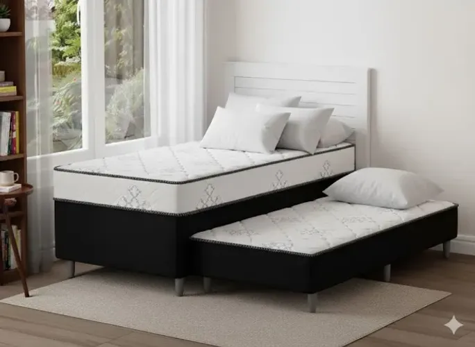 Cama com auxiliar nova de loja 