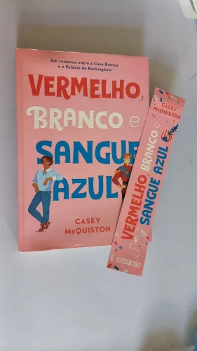 Vermelho, Branco e Sangue Azul + Marca-Página