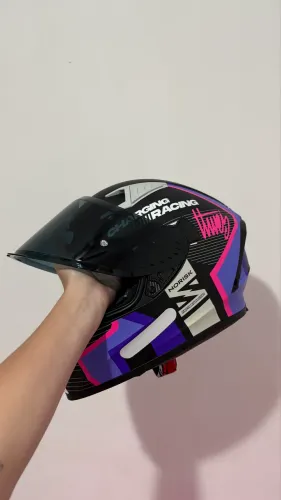 Capacete Norisk Flow Vision Roxo Original TAM 58
