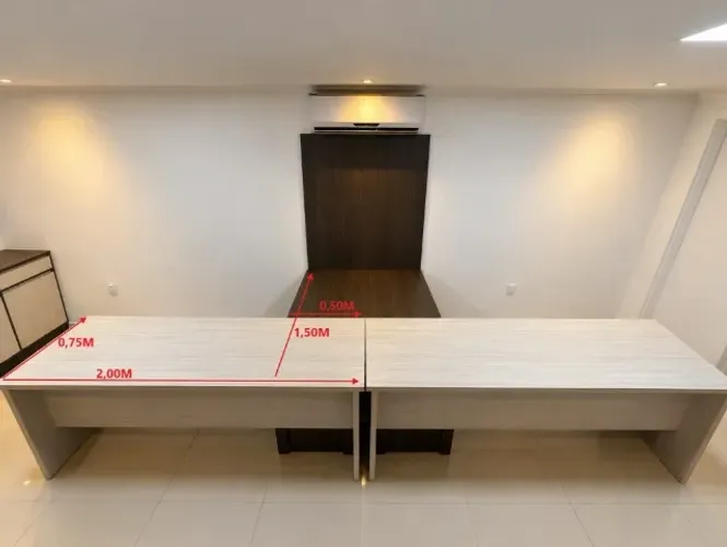 4 Mesas de Escritório em MDF - Modulares - 2,00m e 1,50m