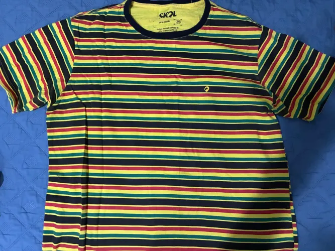 Camisa Skol listrada GG 