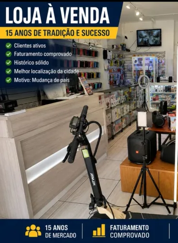 Vendo Loja famosa (motivo mudança de país)