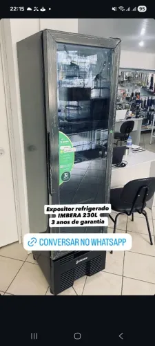 Ac expositor 230lts total black visa cooler