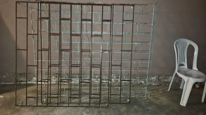 Grade de ferro para janela 4 unidades