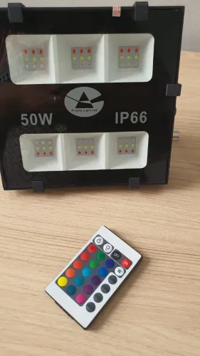 Refletor Led Holofote 50w Luz RGB