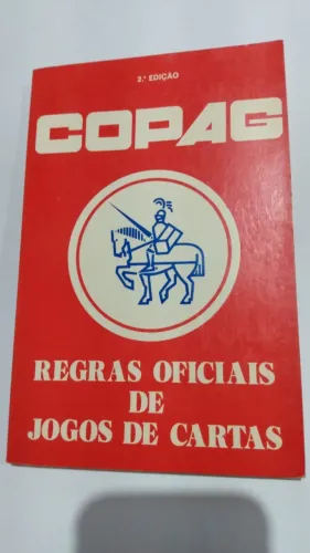 Livro antigo Copag: Regras Oficiais De Jogos De Cartas Segunda edição.