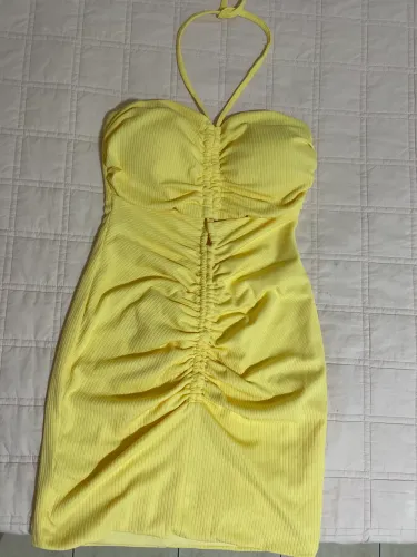 Vestido Amarelo | Seminovo | Marca Dot Clothing | Tamanho PP