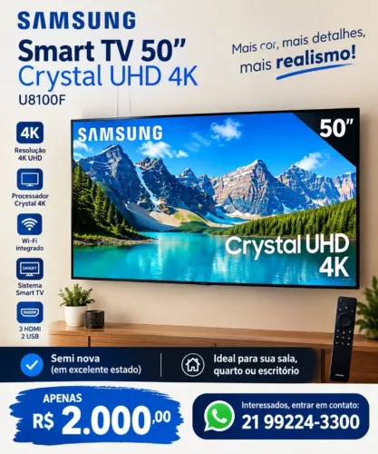 Smart TV 50? Crystal UHD 4K U8100F