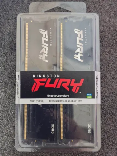 Memória RAM Kit 16GB (2x8GB) Kingston FURY Beast DDR5 6000MHz CL40 NOVA