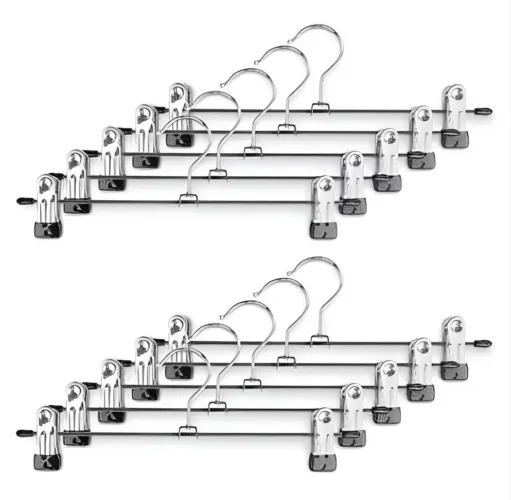 Cabides , presilha-calça, metal cromado