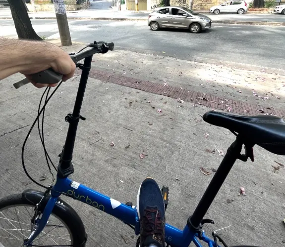 Bicicleta Durban ECO dobrável aro 20 - azul