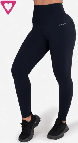 Calça Legg Meia Cinta Com Bolso
