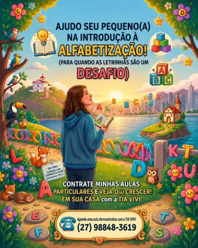 Aula de Alfabetização particular 
