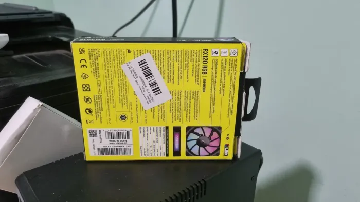 Ventoinha Corsair ICue Rx120 RGB, 120mm, preto