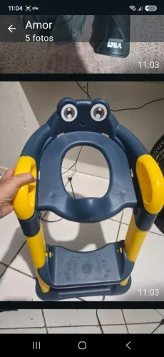 Escadinha para bebê subir no vaso