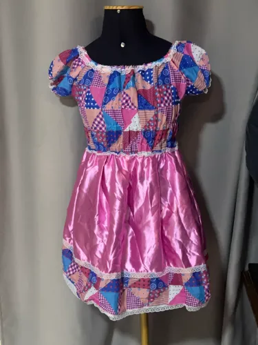 Vestido festa junina infantil TAM 10
