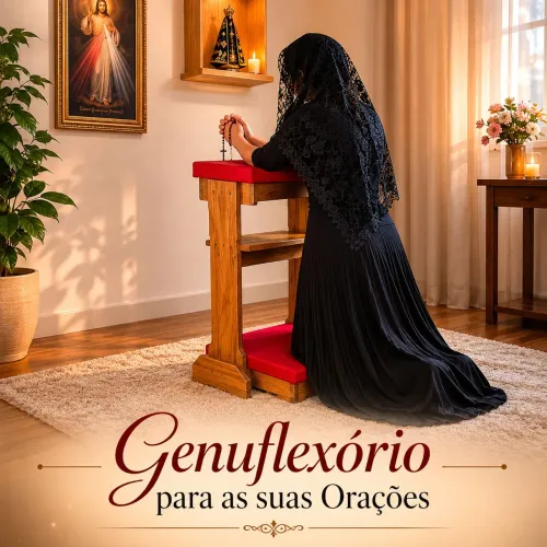 Genuflexório / Oratório almofadado