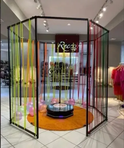 Cabine estrutura para decoração plataforma 360