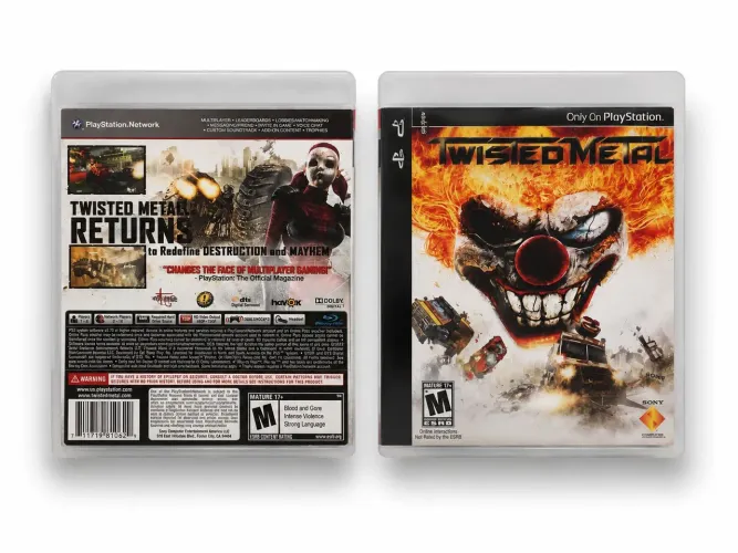 Este é o jogo Twisted Metal lançado em 2012 para o console PlayStation 3.