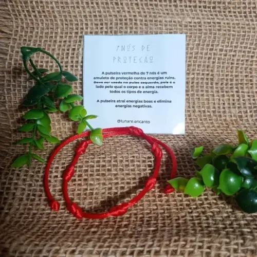 Pulseira de 7 nos Vermeha