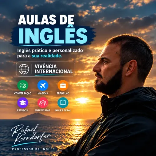 Aulas de Inglês com Rafael | Conversação, Viagens e Inglês para o Trabalho