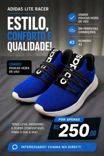 Tênis Adidas Slip-On Lite Racer Adapt 4.0 Cloudfoam