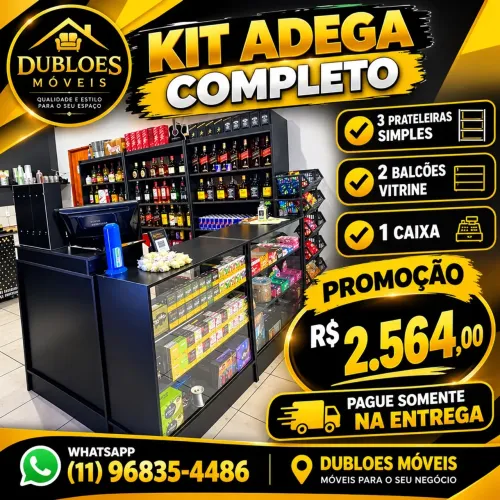 Adega kit completo promoção