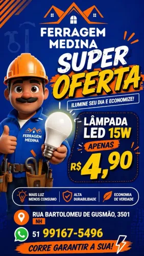 Lâmpada led 15w