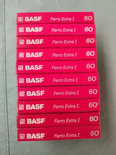 Fita K7 basf ferro extra I 60 min lote 10 fitas lacradas
