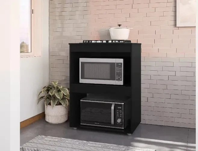 Balcão para Cooktop 4 ou 5 Bocas e espaço para Forno e Micro-ondas AJL