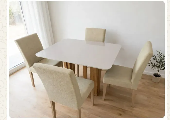 Mesa com quatro cadeiras