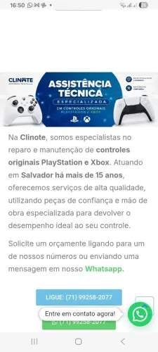 Manutenção de Controles: PS4 | PS5 | XBOX SERIES X/S