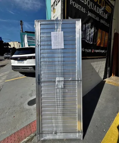 PORTA DE ALUMÍNIO TODA FECHADA 60CM 70CM 80CM - PROMOÇÃO DO MÊS 