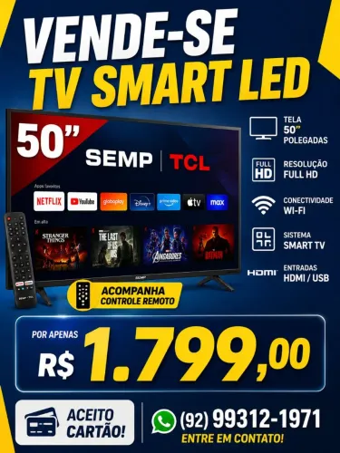 Smartv tv led 50" TCL
