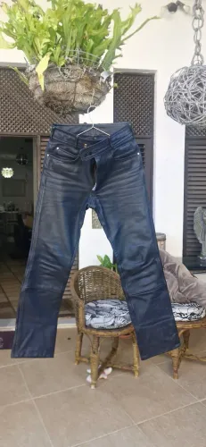 Calça moto de couro Hein Gericke