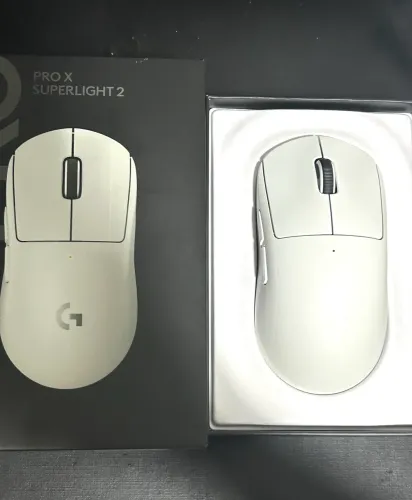 Logitech G Pro X Superlight 2 Branco + Tiger Ice V2 | Completo | Estado de Novo