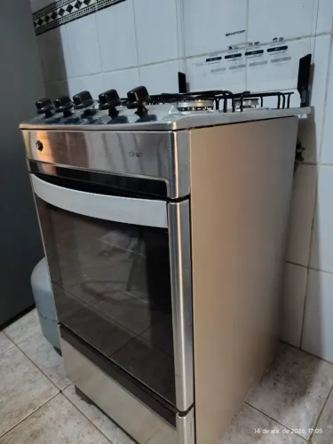 Fogão Brastemp Clean 4 bocas inox