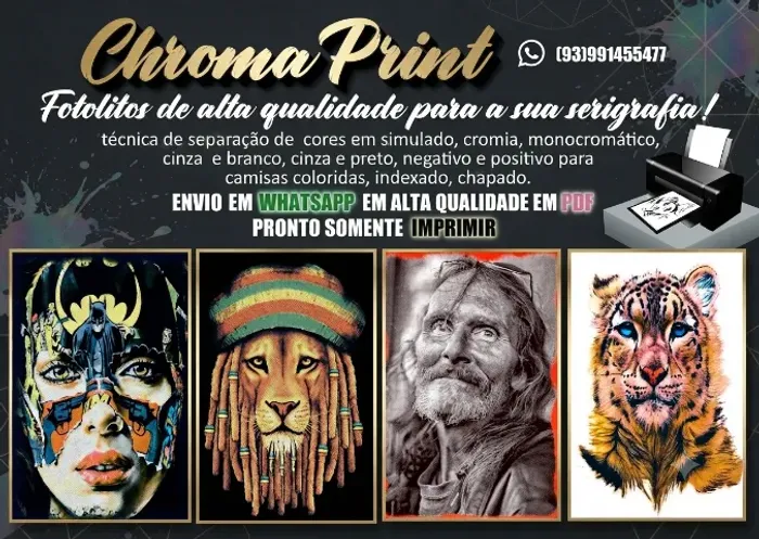 Arte Digital para Serigrafia - Chroma Print
